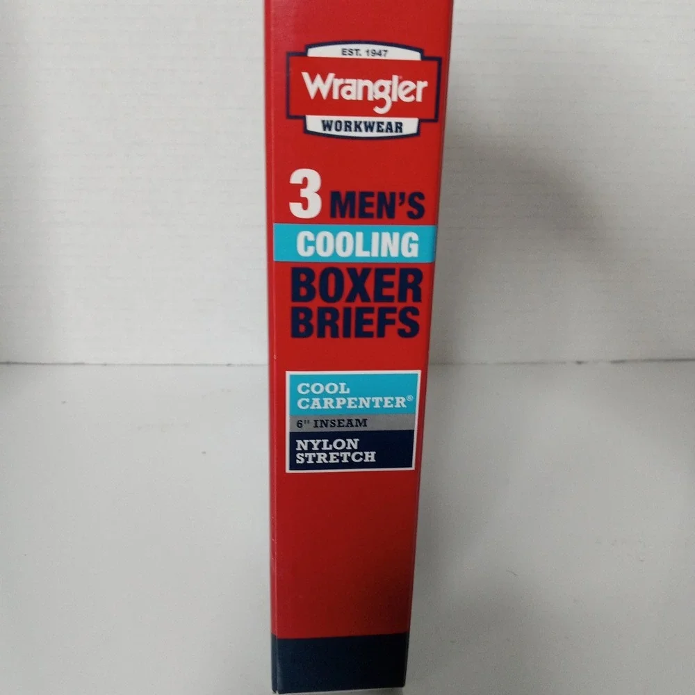 Wrangler Workwear Boxer Briefs Men's Size S Small Cooling  6